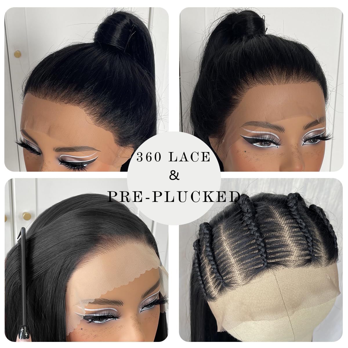 360º Lace Natural Black Straight