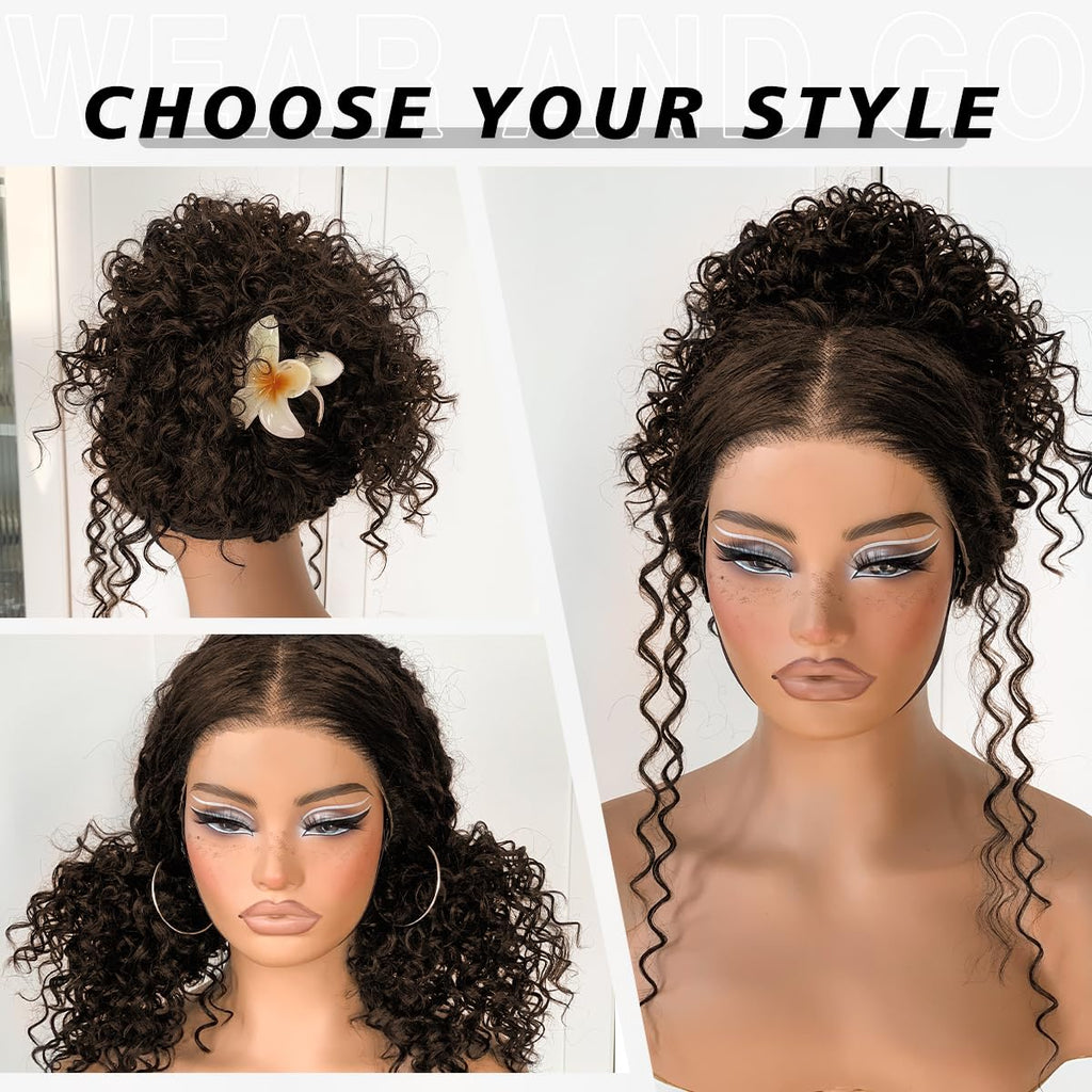 Dark Brown Curly Hair