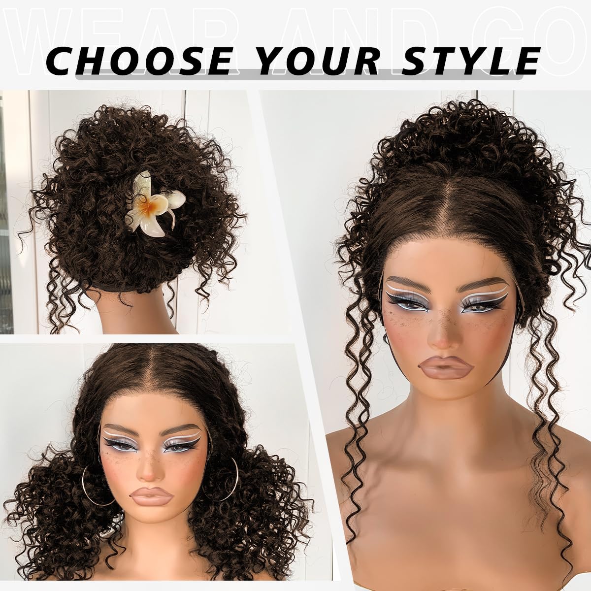 Dark Brown Curly Hair